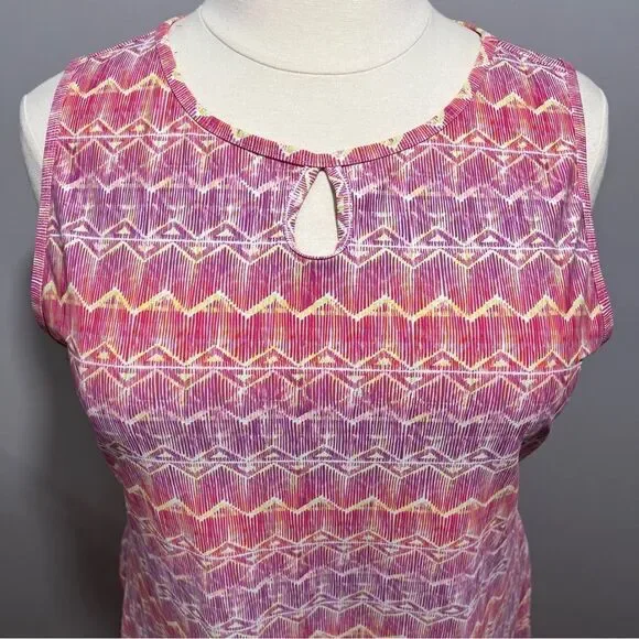 Nuu Muu Pink Purple Graphic Print Back Pocket Athleisure Dress -- 16 - Picture 4 of 14